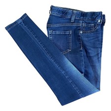 Cat  Jack Denim Super Skinny Jeans Adjustable Waist Distress Knee Girls Size 12