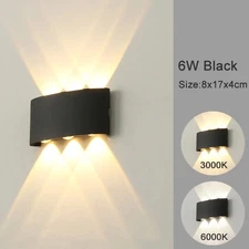 LED Wall Lights Modern Indoor Outdoor Lights White Up And Down Wall Mounted Lamp