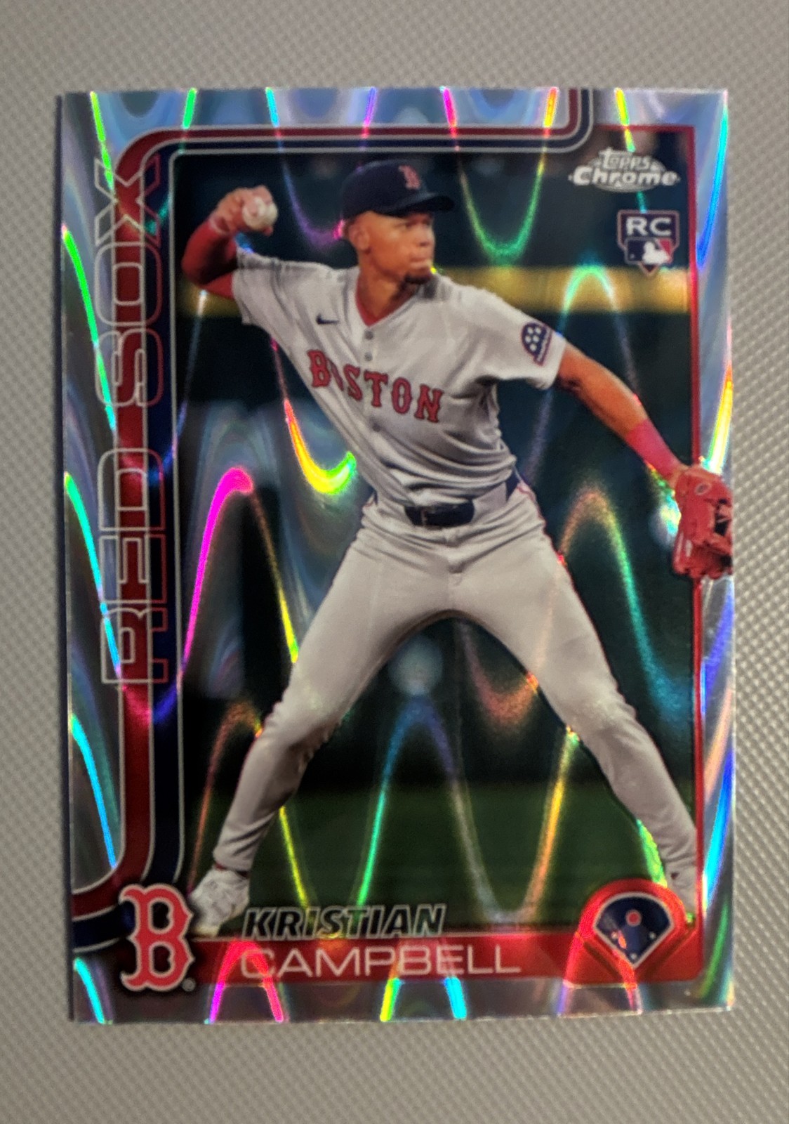 2025 Topps Chrome - Kristian Campbell #171 RayWave Refractor (RC)