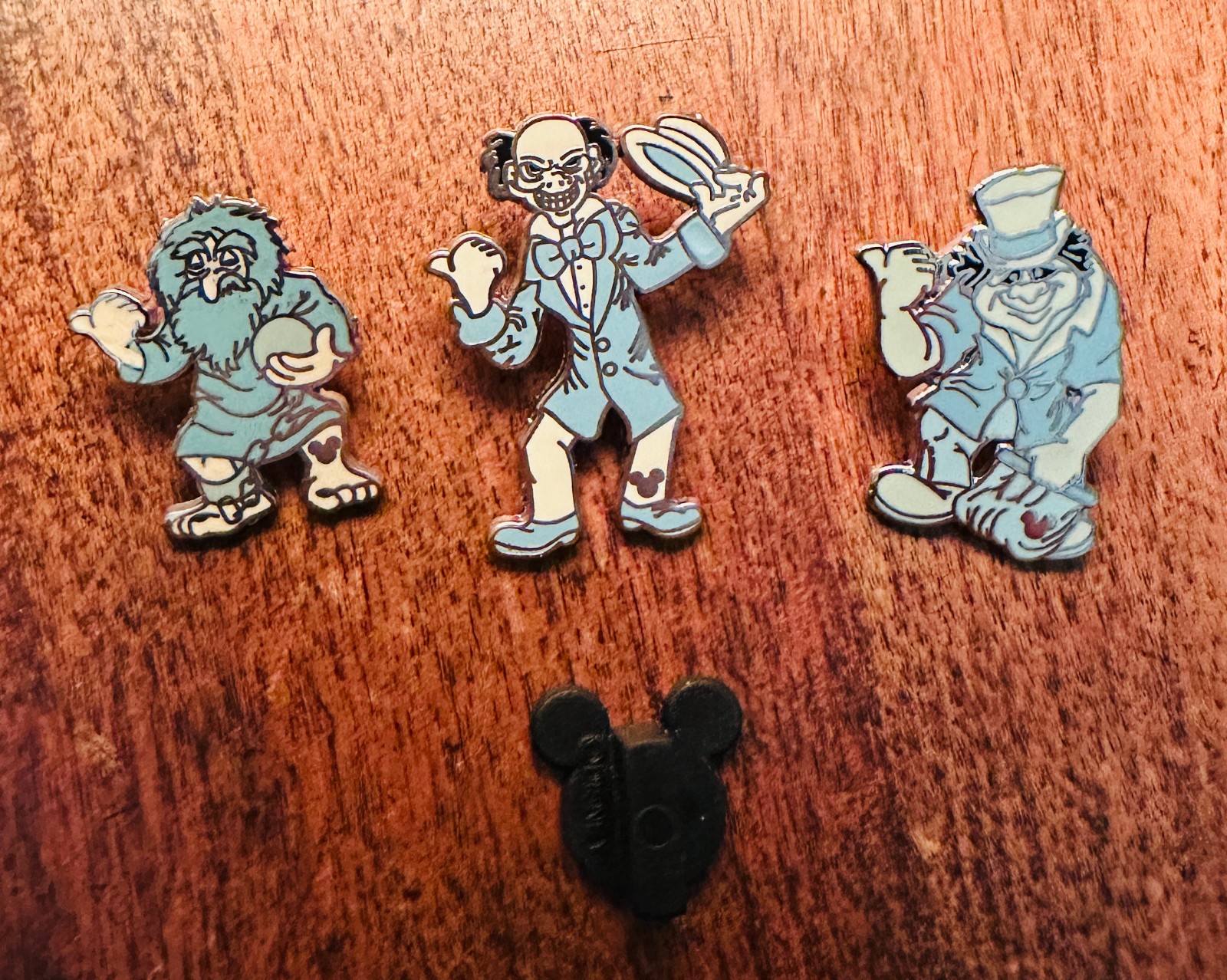 *AUTHENTIC HAUNTED MANSION HITCHHICKING GHOSTS 3 PIN SET PHINEAS GUS EZRA DISNEY