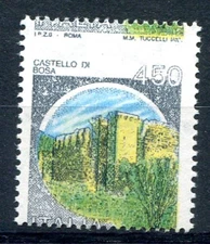 Castelli Lire 450 varietà di stampa e dentellatura