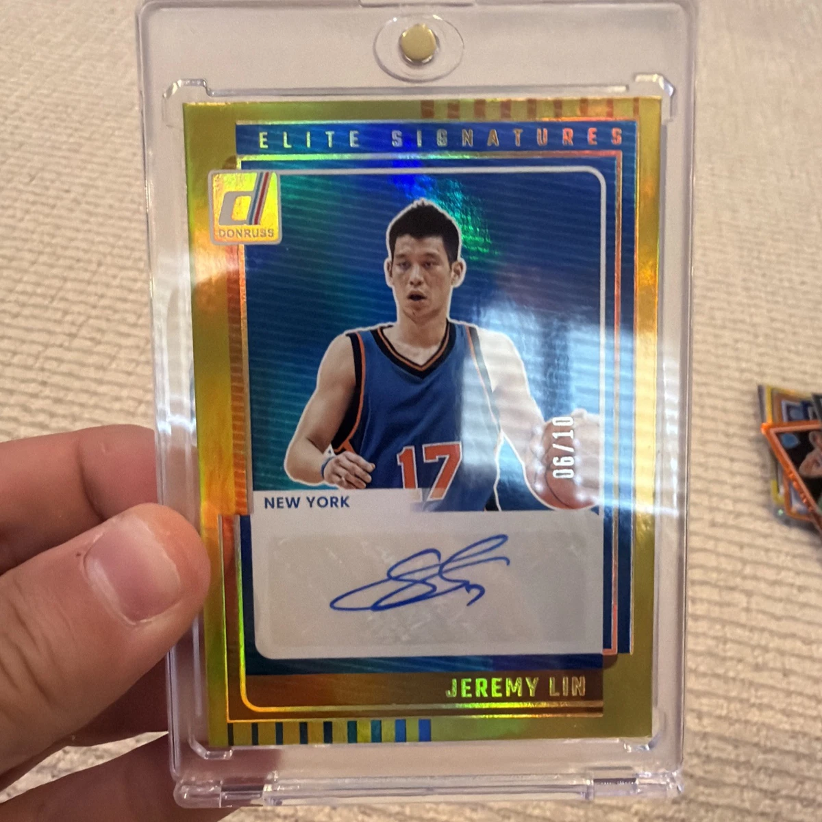 Jeremy Lin New York Knicks Basketball Autographed Sports Trading