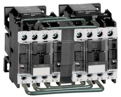 Dayton 6Eaw7 Iec Magnetic Contactor, 3 Poles, 24 V Ac, 12 A, Reversing: Yes