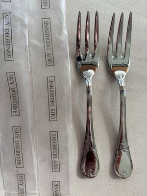Guy Degrenne - VILLANDRY-MARQUISE - lot of 2 salad forks NEW