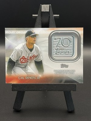 CAL RIPKEN JR 2021 TOPPS SERIES ONE COMMEMORATIVE 70TH PATCH ORIOLES