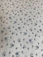 Shabby Chic Wueen Flat Sheet Vintage White W/...
