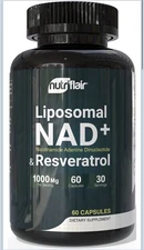 NAD+ Supplement (500Mg of 95% Pure NAD+ per Serving, 60 ct)