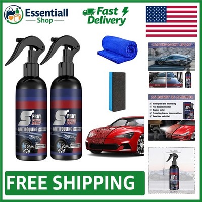Fast-Acting 2-Pack Ceramic Coating Spray - Perfect for Car Exterior Restoration