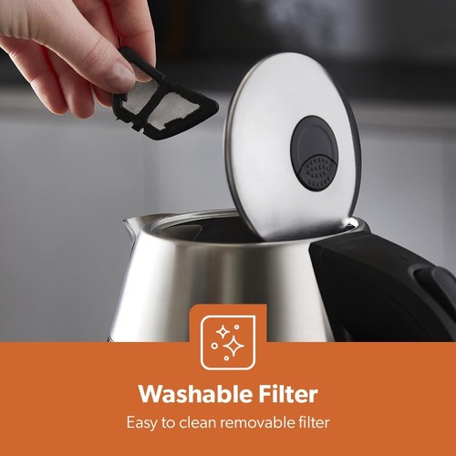 GEEPAS Beleuchtender Wasserkocher Schnellkochtopf 1,7L Kabellos Kanne Wasserkocher 2200W - Bild 8 von 10