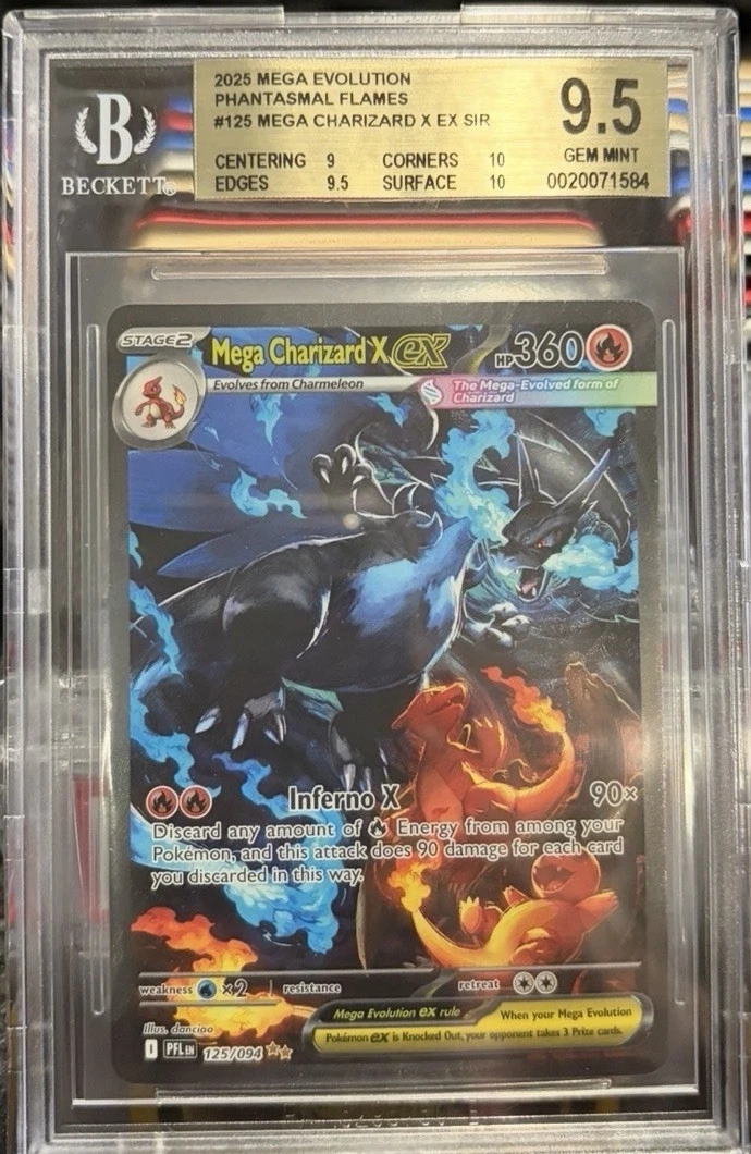 Pokémon TCG Rare Grade 9.5 Individual Collectible Card Game Cards