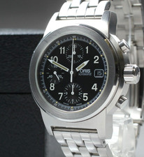 [N NEUWERTIG] ORIS Big Crown 7511 Schwarz Chronograph Datum Automatik...