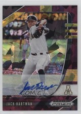 2020 Panini Prizm Draft Picks Burgundy Cracked Ice 1/12 Jack Hartman Auto 14lc