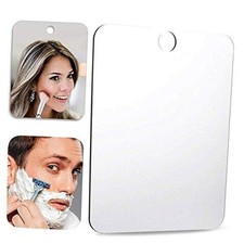 Fogless Shower Mirror 5.9inX3.94in , Includes 1 Adhesive Hooks, Anti-Fog