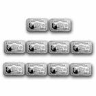 1 oz Silver Bar - 1901 $10 Bison - Lot of 10