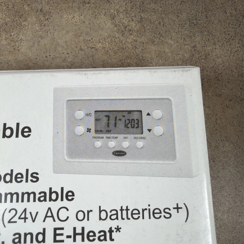 CARRIER TB-Pac01-A Series Programmable Thermostat (1H/1C, 5-2 Day) - Image 2 of 4