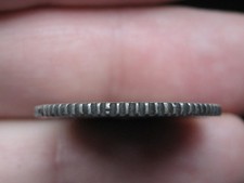 1842 O Silver Seated Liberty Quarter- Reeded Edge, Used in Antique Pie Crimper