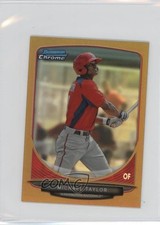 2013 Bowman Chrome Minis Gold Refractor 46/50 Michael Taylor #34 0o9