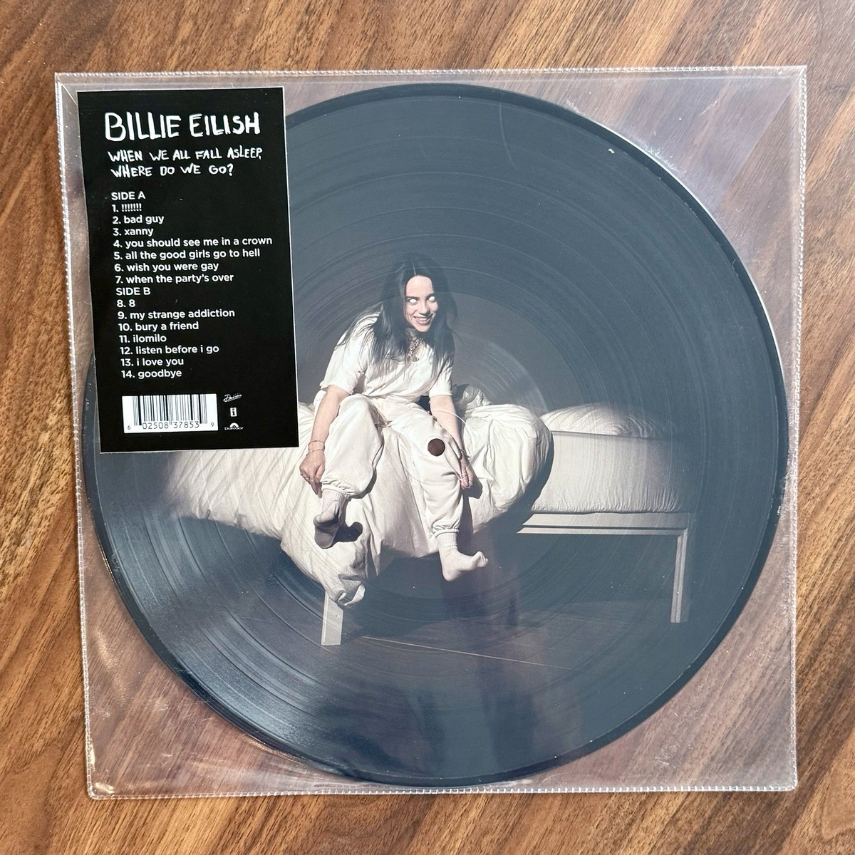 【希少】Billie Eilish / 7インチ（ソノシート） Billie Eilish When We All Fall Asleep Where Do We Go? PICTURE DISC