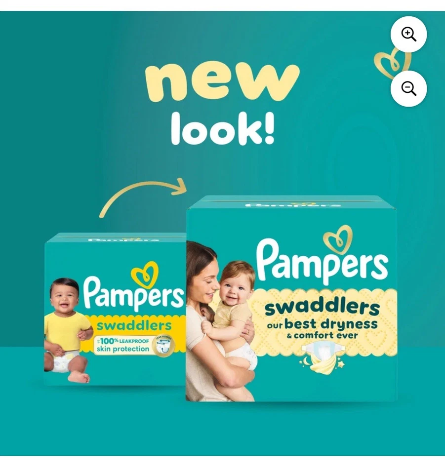 Pañales desechables Pampers Swaddlers tamaño 2-*186 CUENTA* Foto 2 de 3