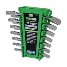 Grip On Tools 7 Piece Metric Stubby Combo Wrench Set - 89098