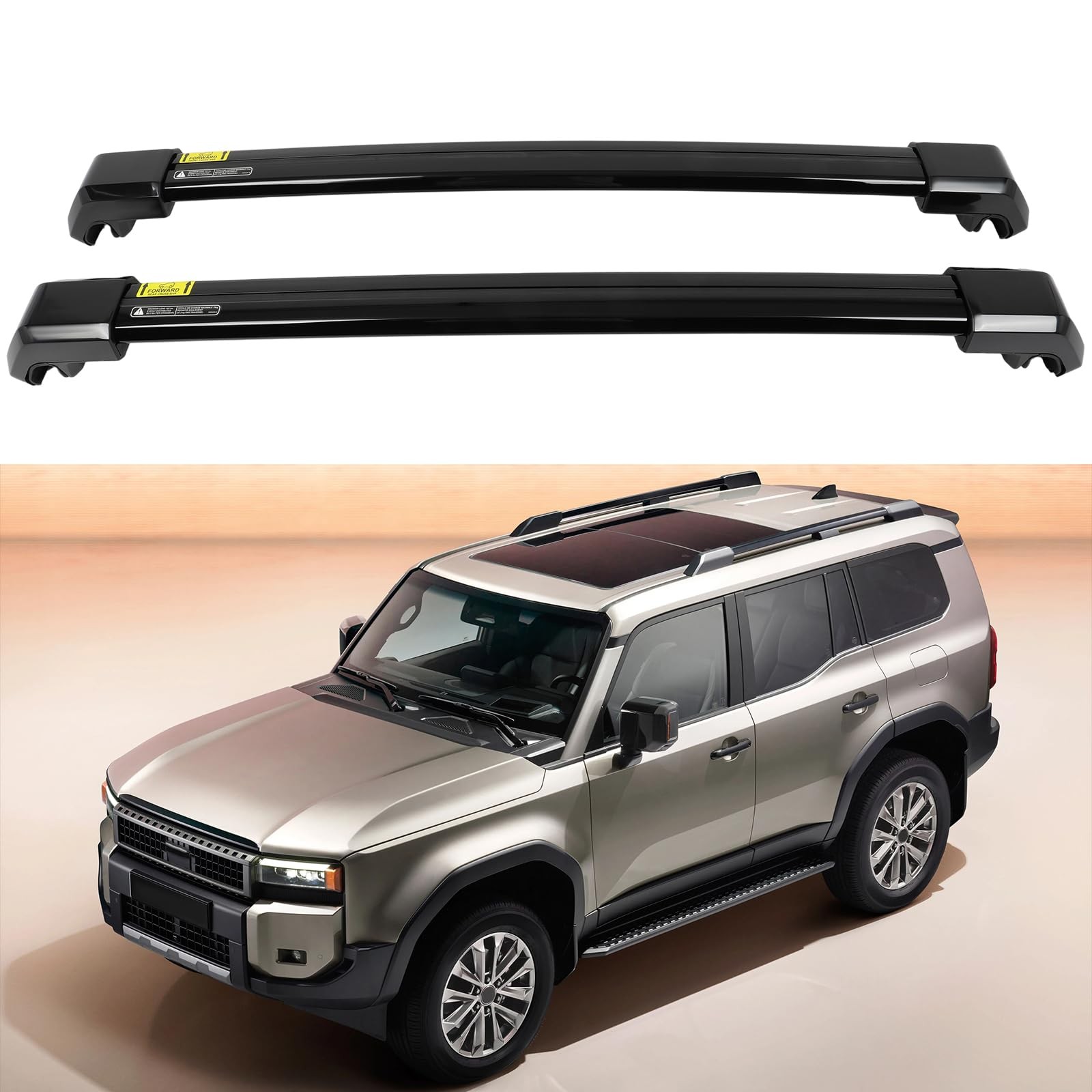 Roof Rack Cross Bar Luggage Cargo Carrier Rails for Toyota Land
