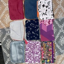 lot of 9 Ipsy makeup/ travel bags, bags only