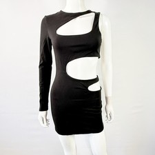 Superdown Katia Black Cut Out Mini Dress Size S Cocktail Party Clubwear