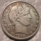 1906 Barber Half Dollar D Mint Mark Silver Denver Coin