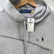 Polo Ralph Lauren Hoodie Mens Medium Gray Pullover Pony Logo NWT Retail: 138