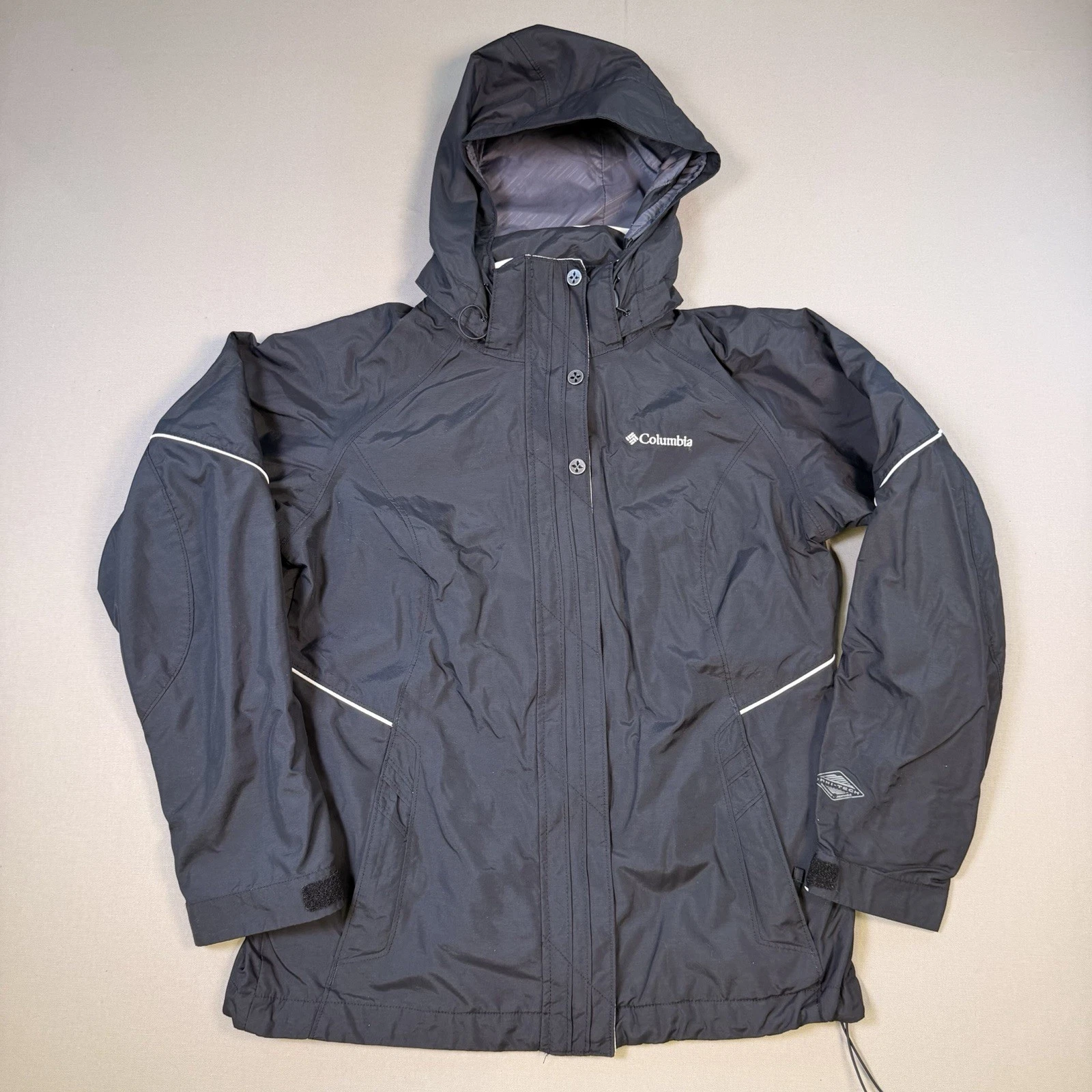 Columbia Jacket Womens Medium Black Interchange Hooded Omni-Tech Ski Snow Gorp
Opens in a new window