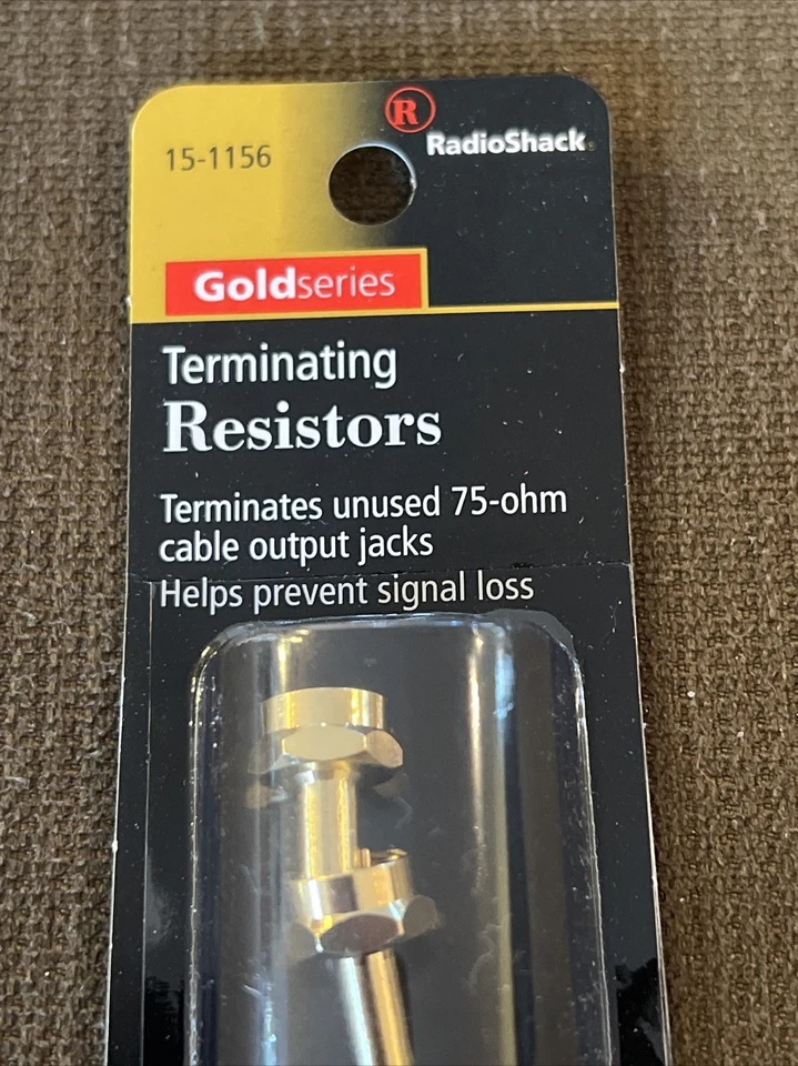 Terminating Resistors 75-Ohm Coax Help Prevent Signal Loss 2/PK ~ RadioShack - Image 2 of 4
