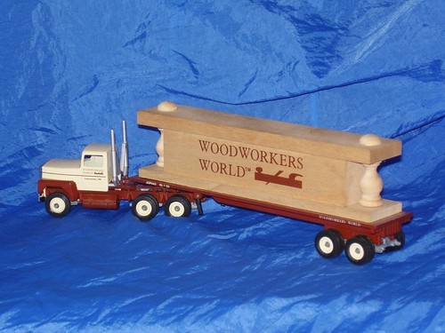 Winross Diecast Wood Workers World Ford Tractor Trailer BEYOND UNIQUE VHTF - Picture 4 of 6