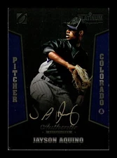2013 Onyx Platinum Prospects #PPAU03 Jayson Aquino Autographs Silver Ink XRC