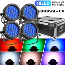 270W Waterproof RGBWA UV 18LED Par Light Party Light DMX Stage Lighting w/Case