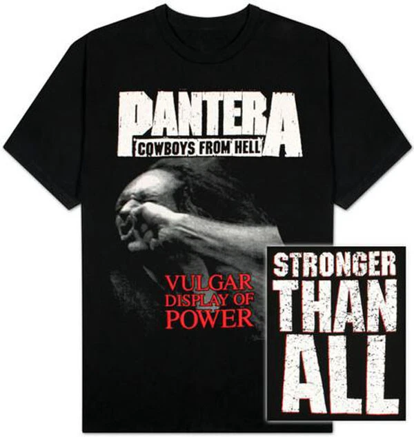 New Pantera Stronger Than All Cowboys from Hell Vulgar Display of Power T-Shirt
Opens in a new windo