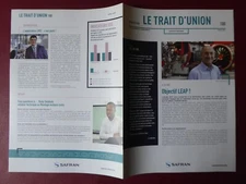 LE TRAIT D'UNION N°1 N°100 4/2017 SNECMA SAFRAN VILLAROCHE MONTEREAU LEAP