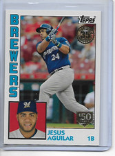 2019 Topps Jesus Aguilar 150th Parallel 1984 35th Anniversary Insert Card #/150
