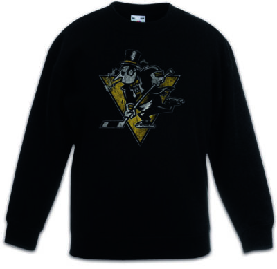 B Penguin Logo Kinder Pullover Bat Symbol Sign Logo Man der Guy Pinguin Fun