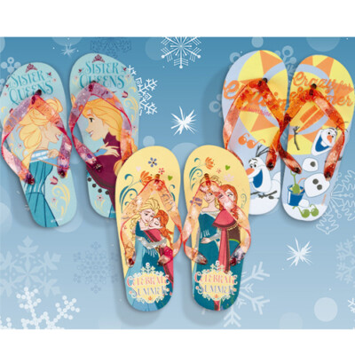 NEW FROZEN KIDS SLIPPERS ELSA ANNA OLAF FLIP FLOP