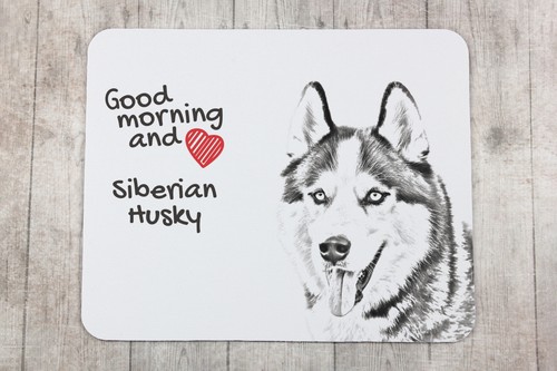 Siberische husky muismat met hond Art-Dog - Afbeelding 3 van 7