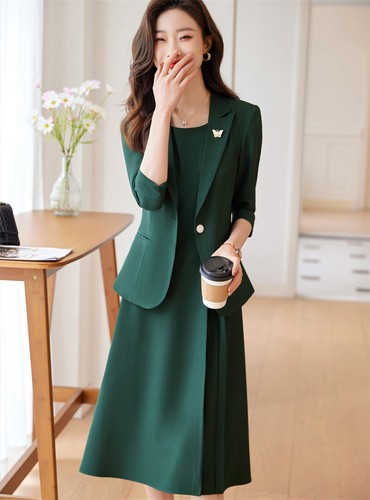 Fashion Business Formal Suit Women Spring Summer Elegant Slim Fit Blazer Jacket - Picture 11 of 19