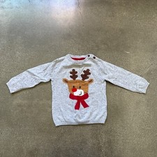 H M Reindeer Christmas sweater baby size 12 to 18 Months