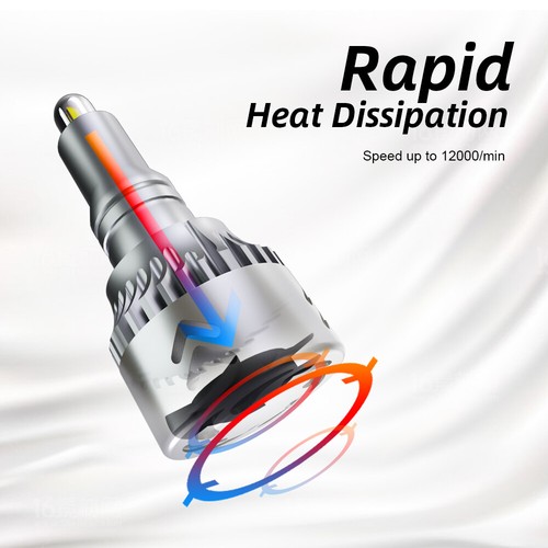 55W LED Headlight H1 H7 H8 H9 H11 9005 HB3 9006 HB4 6000K White 30000LM Bulb 12V - Picture 8 of 20