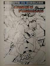 TRANSFORMERS ROBOTS IN DISGUISE #2 IDW 2012 1:10 GRIFFITH B&W VARIANT COVER