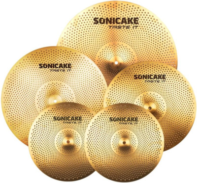 Low Volume Cymbal Pack Quiet Cymbal Set 14''Hi-Hats+16''Crash+18''Crash+20''Ride 5 P