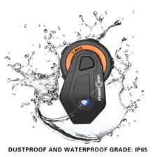 FreedConn New Motocycle Waterproof Bluetooth TMAX-E Group 1000M Intercom Headset