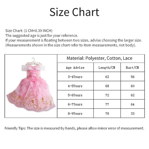 Girls Princess Cinderella Rapunzel Belle Fancy Dress Up Party Birthday Costume - Picture 26 of 161