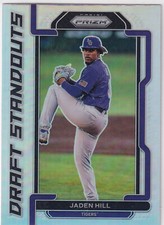 2021 Panini Prizm Draft Picks Draft Standouts Prizms Silver #15 Jaden Hill