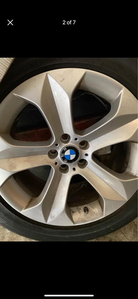 2008- 2018 BMW X5 X6 Wheels And Tires OEM 19 Inch  - Image 2 of 4