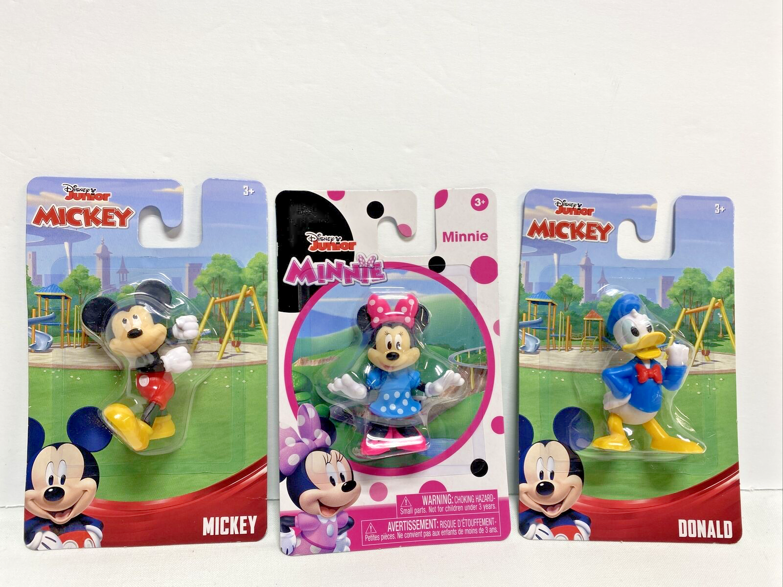 Disney Mini Action Figures Set - Mickey, Minnie & Donald Duck Collectibles New